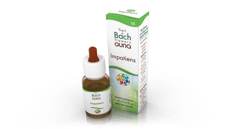Guna Fiori di Bach Impatiens - Rispetto degli altri pazienza profondità N°18 10ml-0