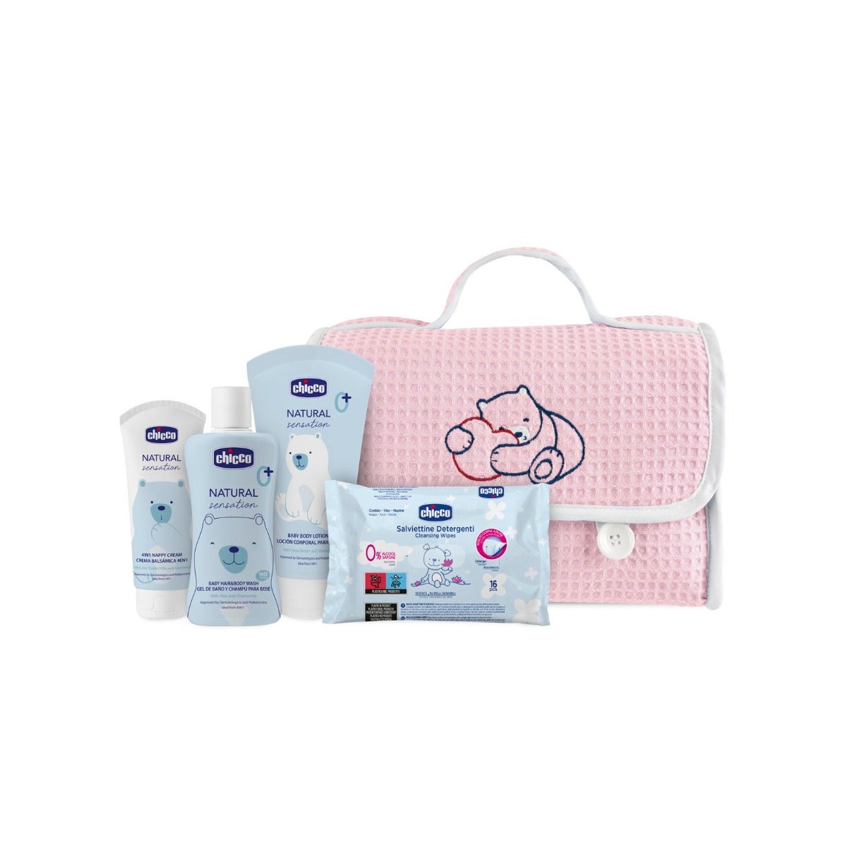 Chicco Natural Sensation Beauty Detergente Corpo&Capelli + Crema Corpo + Pasta Lenitiva + Sa-1