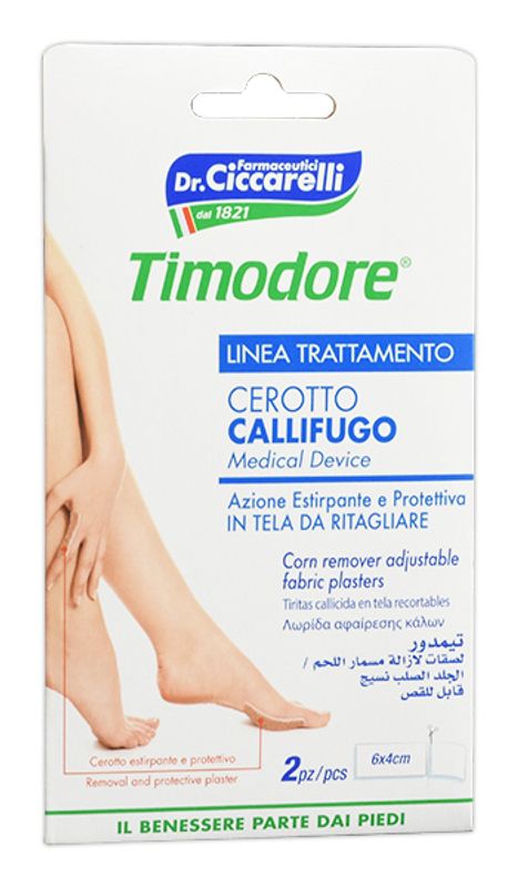 Dr. Ciccarelli Callifugo Timodore cerotti in tela da ritagliare 2 pezzi-1