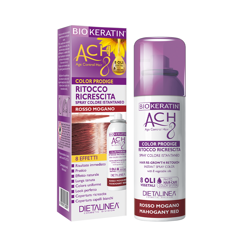 Biokeratin Ach8 Ritocco Ricrescita Spray Rosso Mogano 75ml-1