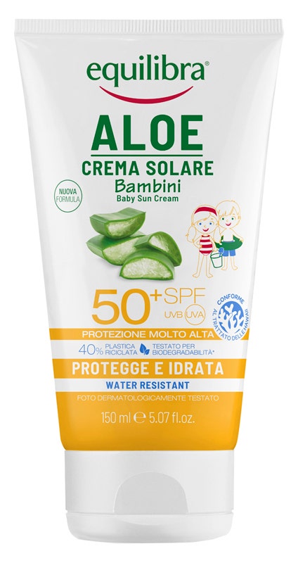 Equilibra Aloe Crema Solare Bambini Protettiva/Idratante 150ml SPF50+-1