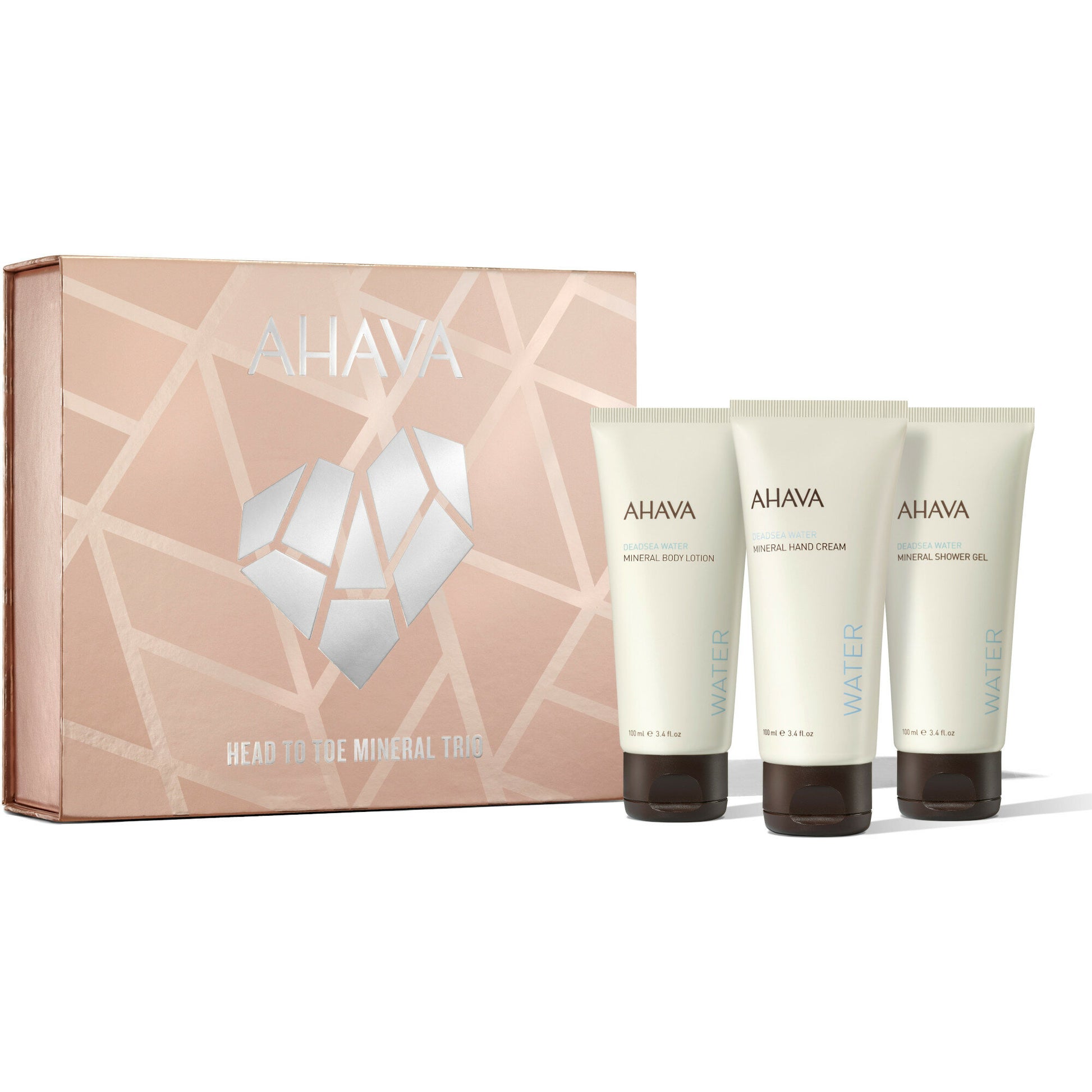 Head To Toe Mineral Trio Mineral Hand Cream 100ml + Mineral Body Lotion 100ml + Mineral Shower Gel 1-2