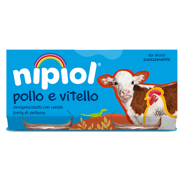 Nipiol Omogeneizzato Vitello/Pollo 2x80g 4Mesi+-1