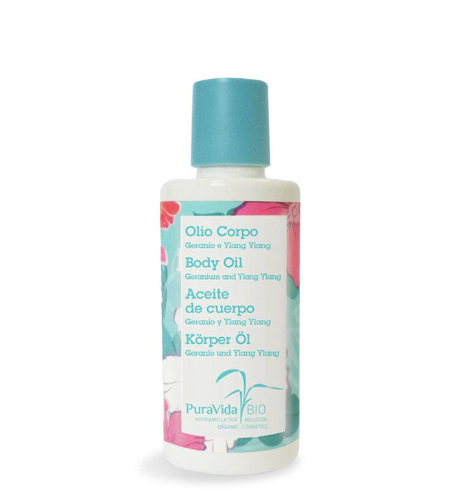 PuraVida Bio Olio Corpo Geranio e Ylang Ylang 150ml-1