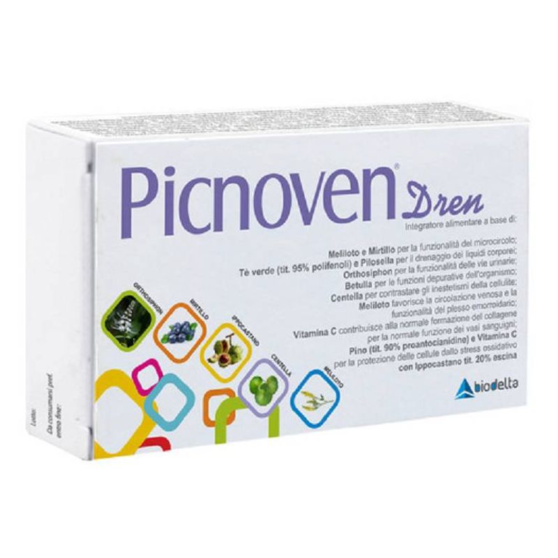 Picnoven Dren utile per la funzionalità del microcircolo 100 compresse-1