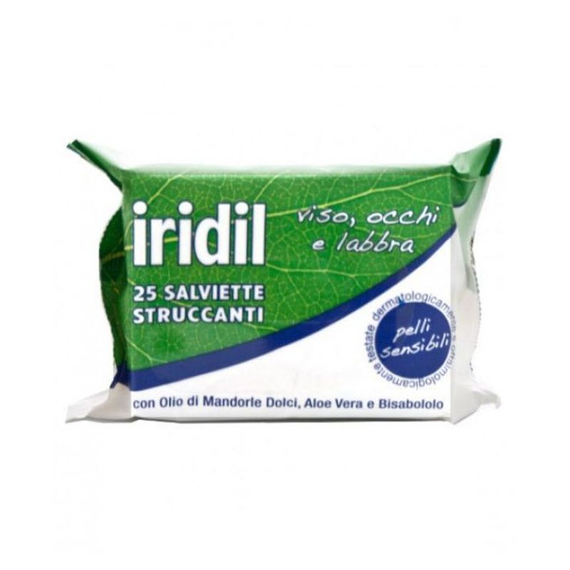 Iridil Salviette Struccanti Viso Occhi E Labbra per pelli sensibili 25 pezzi-1