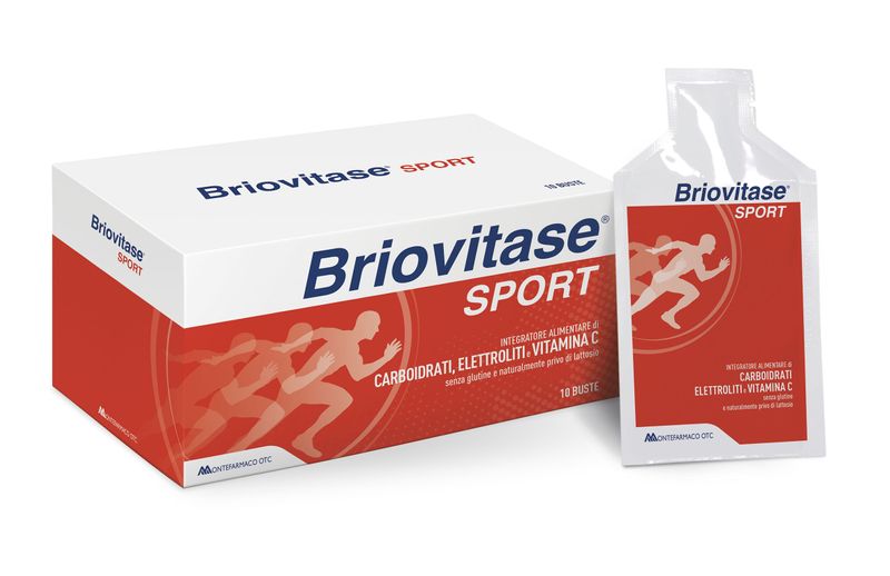Briovitase Sport integratore di carboidrati ed elettroliti 10 bustine-0