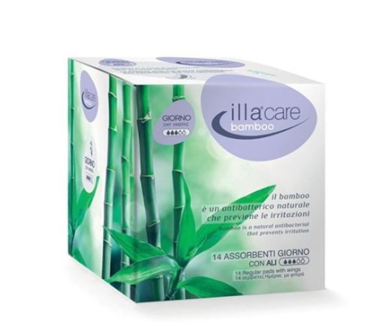 Illacare Bamboo Giorno 14 Assorbenti Con Ali-1