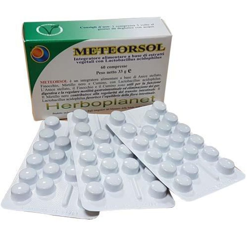 Herboplanet Meteorsol benessere intestinale 60 Compresse-1