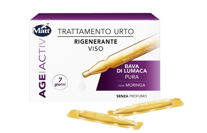 Matt Age Activ Trattamento Urto Bava di Lumaca pura Rigenerante Viso 7 Fiale da 2ml-1
