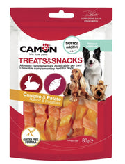 Camon Strips Di Coniglio E Patata Dolce Per Cani 80g 11cm-1