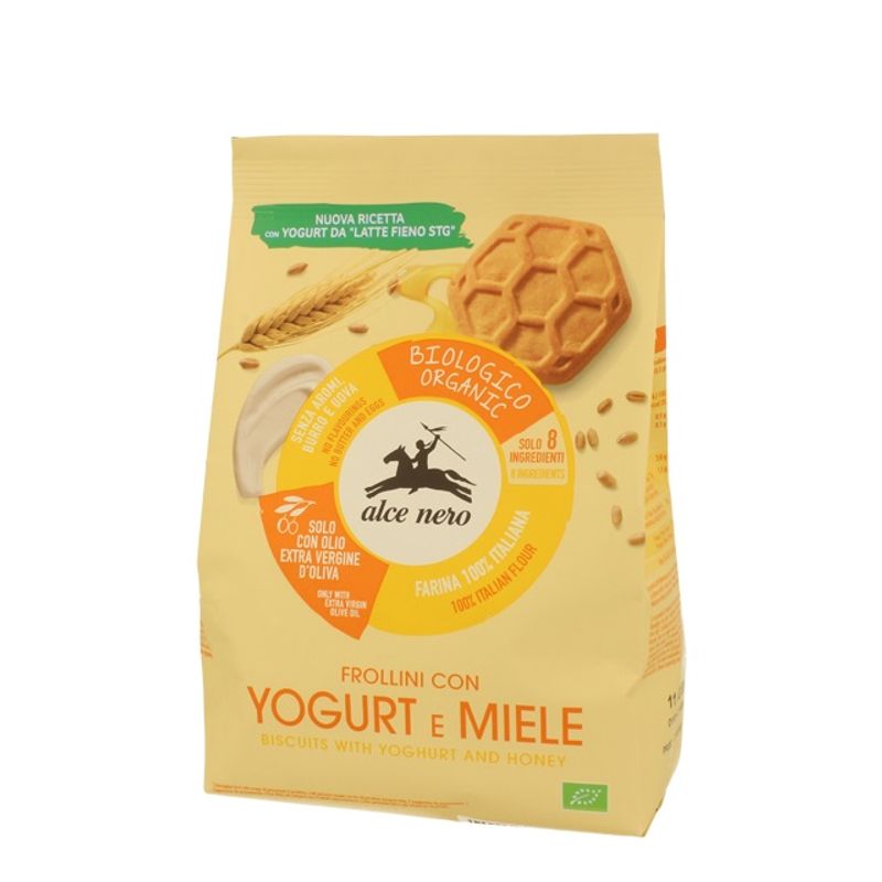 Alce Nero Frollini Yogurt E Miele 350g-1