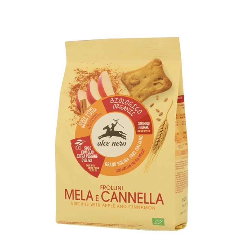 Alce Nero Frollini Mela E Cannella 250g-1