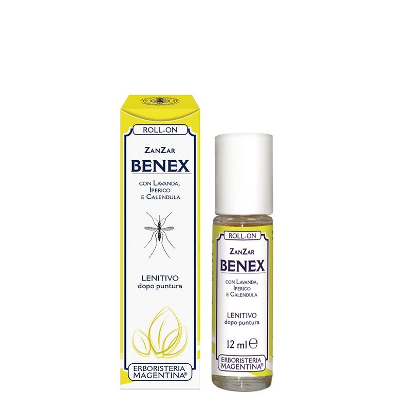 Erboristeria Magentina Zanzar Benex Roll-On Dopopuntura Lenitivo 12ml-1