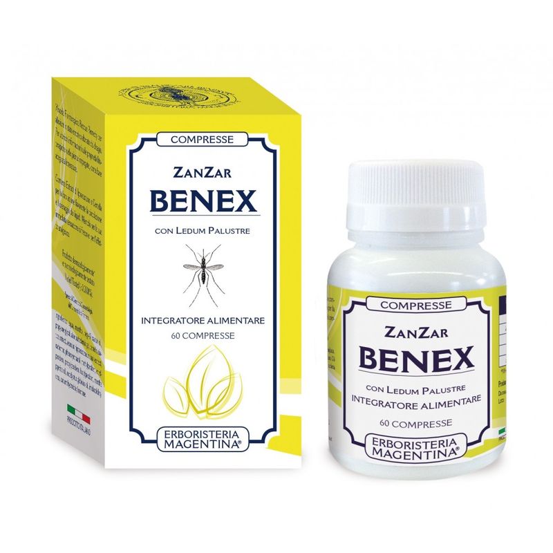 Erboristeria Magentina Zanzar Benex benessere della pelle 60 Compresse-1