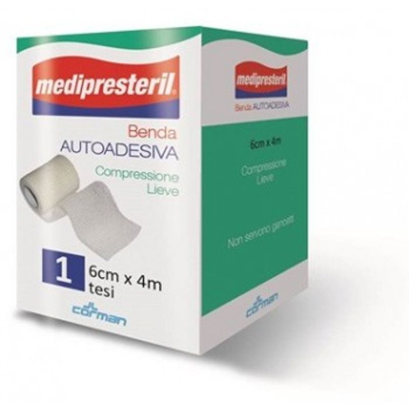 Medipresteril Benda Autoadesiva compressione lieve 6cmx4m-1