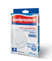 Medipresteril Medicazioni Post-Operatorie Delicate Sterili  Tessuto non tessuto 10x12cm 4 pezzi-1