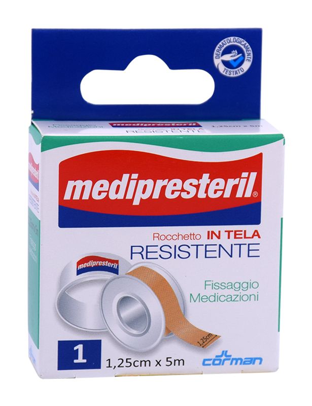 Medipresteril Rocchetto In Tela resistente 1,25cmx5m 1 pezzo-1