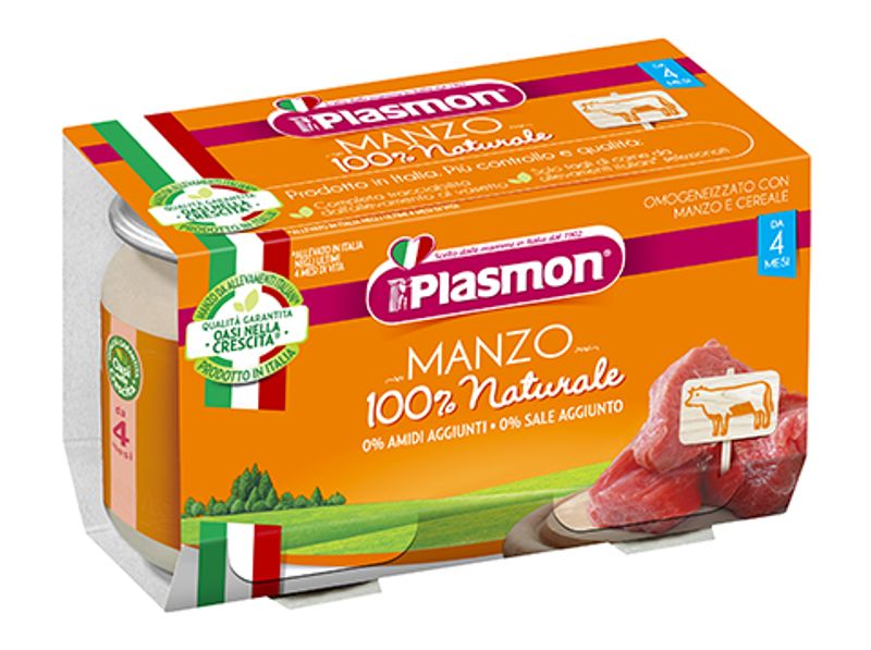 Plasmon omogeneizzato manzo 2x80g-1