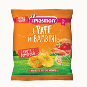 Plasmon I Paff Dei Bambini Snack Gusto Carota e Pomodoro 15g-1
