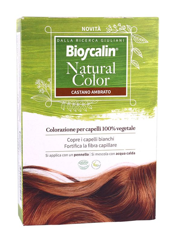 Bioscalin Natural Color colorazione per capelli 100% vegetale Castano Ambrato-1