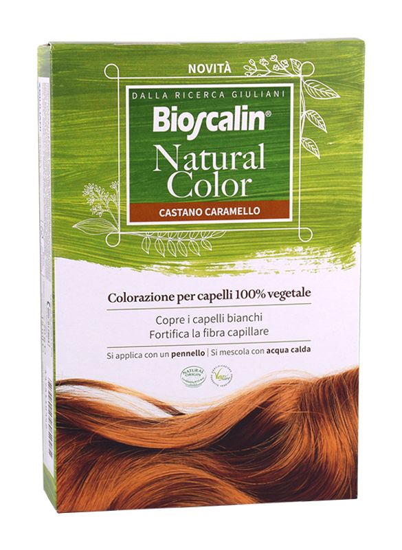 Bioscalin Natural Color colorazione per capelli 100% vegetale Castano Caramello-1