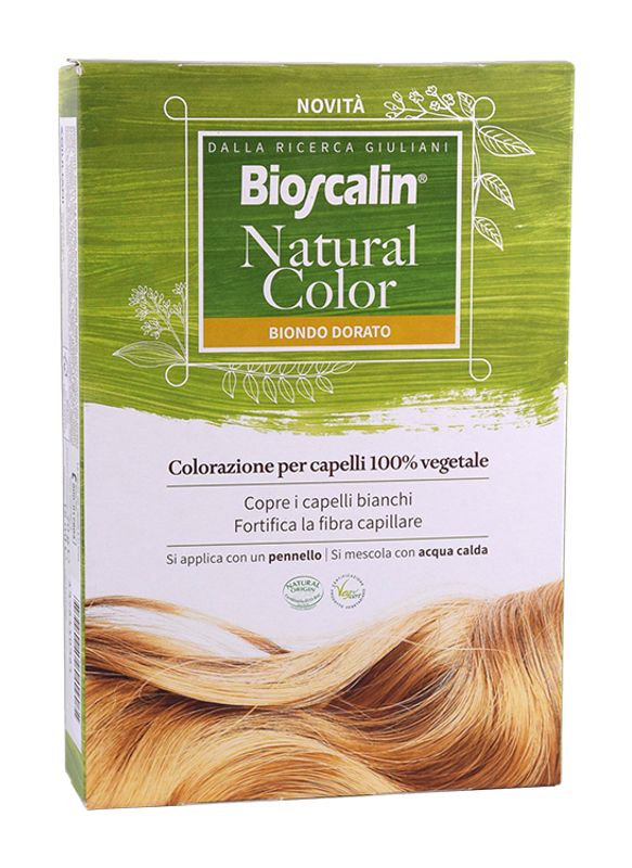 Bioscalin Natural Color colorazione per capelli 100% vegetale Biondo Dorato-1