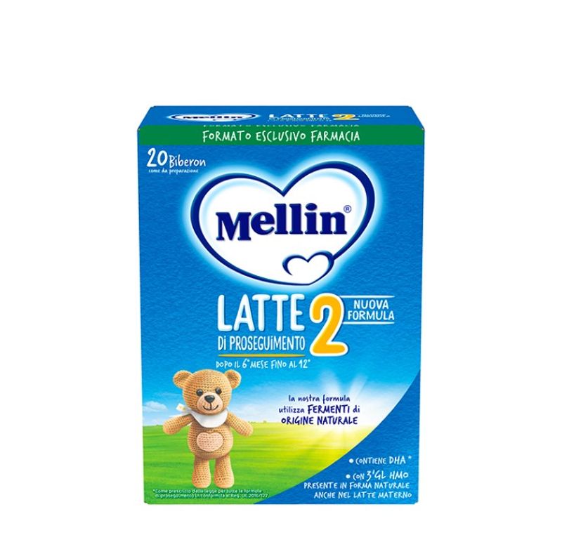 Mellin 2 nuova formula latte di proseguimento in polvere 700g dal 6° mese-1
