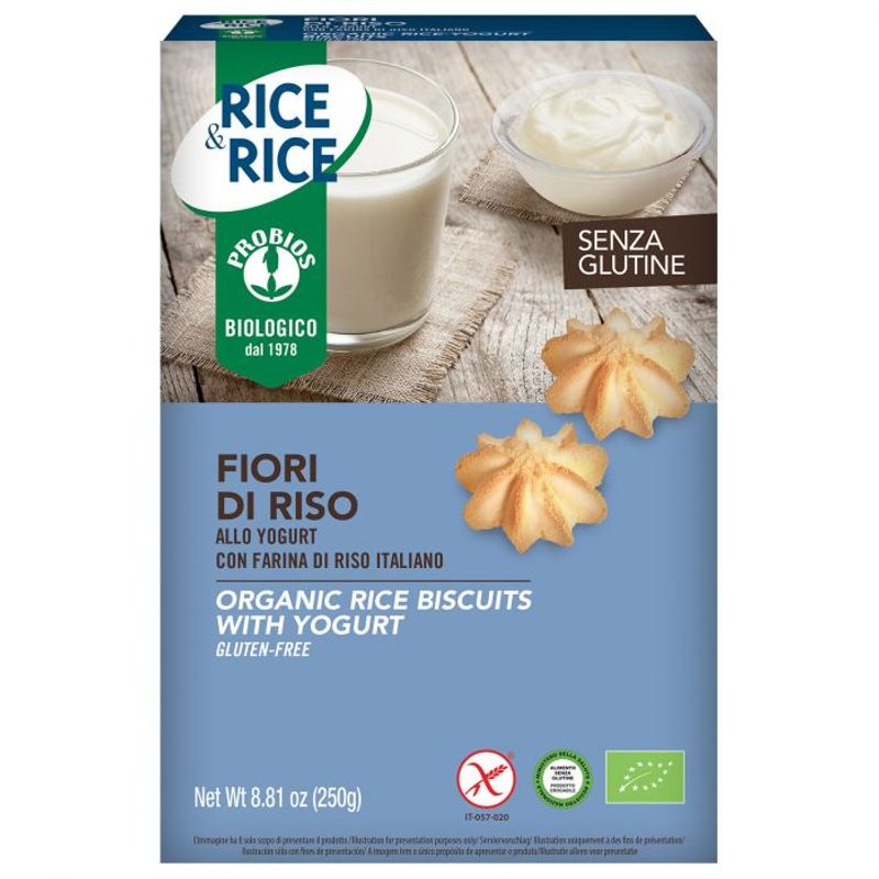 Probios Fiori di riso allo yogurt Biologici Senza Glutine 250g-1
