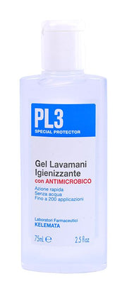 PL3 Gel Lavamani Igienizzante con antimicrobico 75ml-1