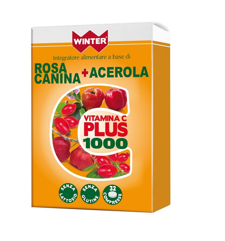 Winter vitamina c plus 1000 rosa canina +acerola 32 compresse-1