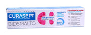 Curasept biosmalto baby-kid senza fluoro gusto fragola 6 mesi -6 anni 50ml-1