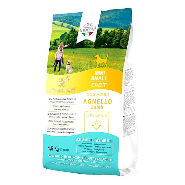 Marpet Aequilibriavet Low Grain Agnello Cibo Secco Per Cani Adulti Taglia Mini Small Sacco 1,5Kg-1
