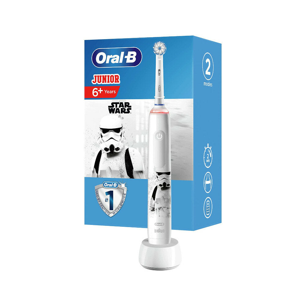 Oral-B Pro3 Junior Star Wars Spazzolino Elettrico Ricaricabile Bambini + 1 testina di ricambio-2