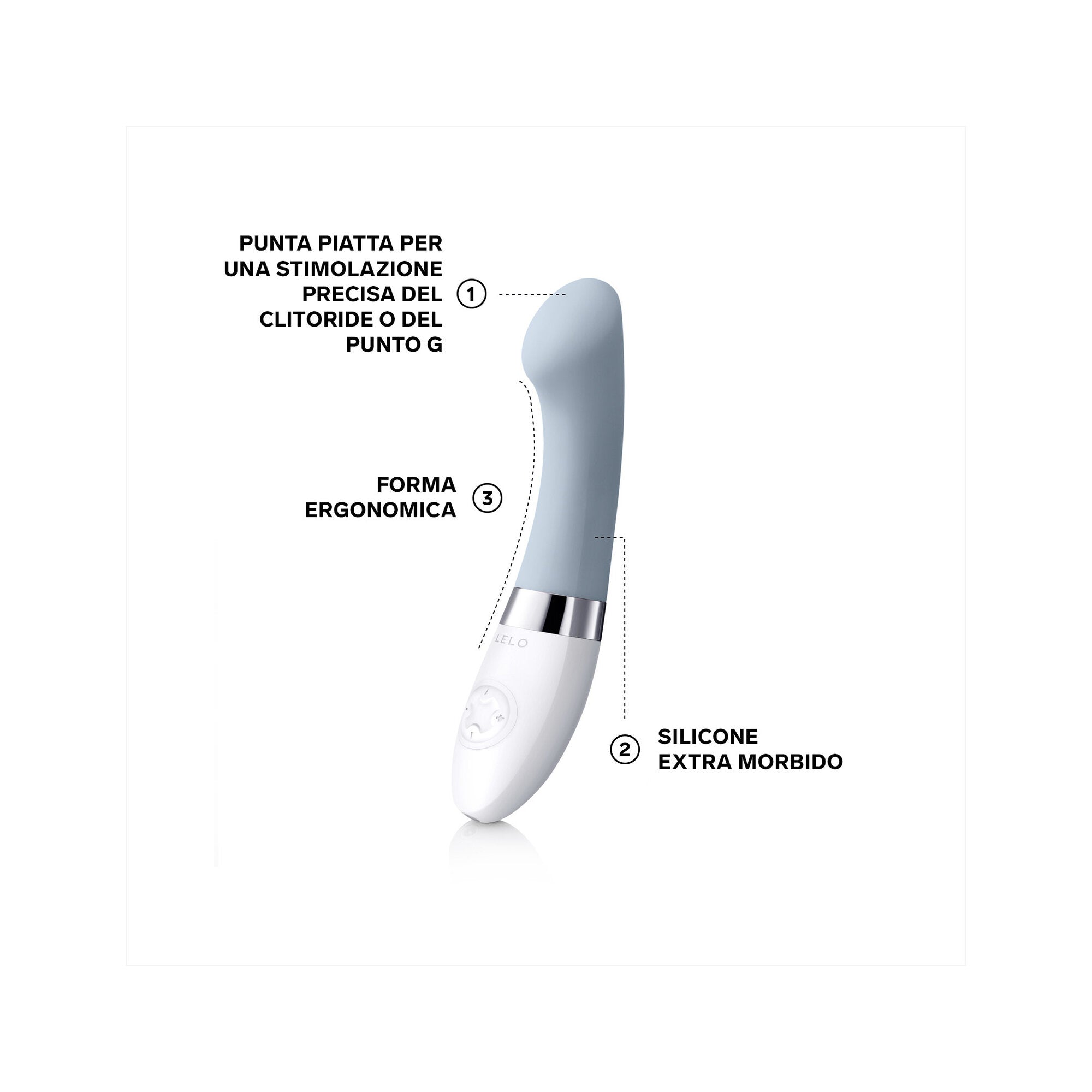Lelo Gigi Massaggiatore Personale Donna Cool Gray-2
