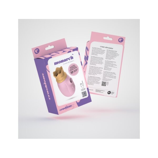 Crushious Monarch Stimolatore Clitorideo Rosa-9