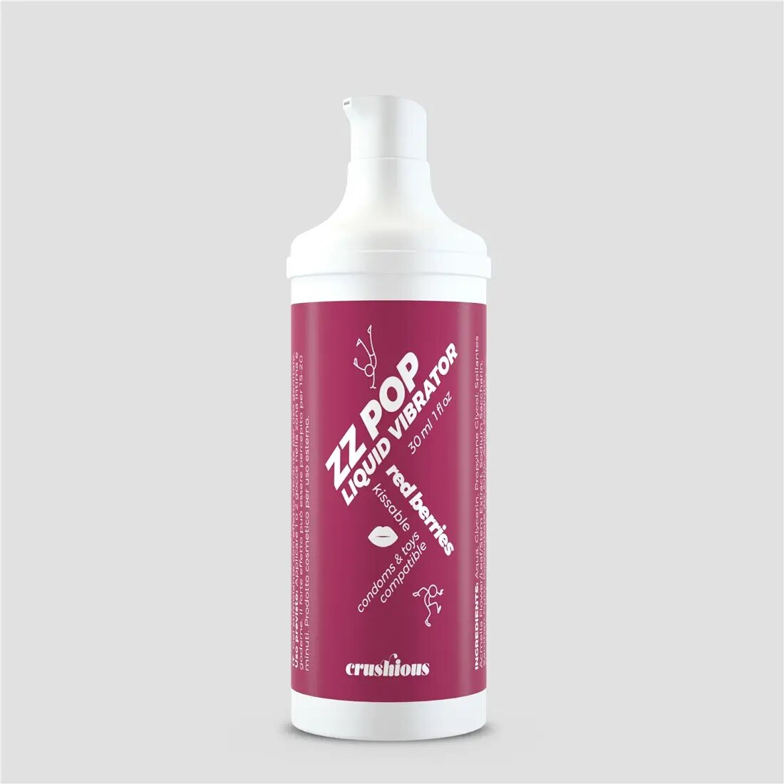 Crushious Vibratore Liquido Zz Pop Aromatizzato Frutti Rossi 30ml-2