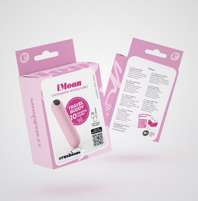 Crushious Imoan Proiettile Vibrante Ricaricabile Rosa Pastello-6