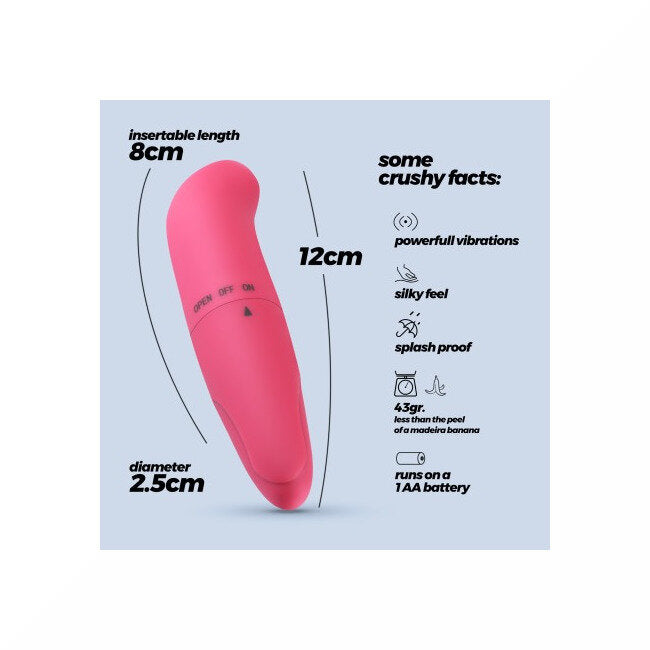Crushious Massaggiatore Mini G-Finder Rosa-3