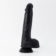 Crushious Dildo Invitiktus 8 In Silicone Liquido Colore Nero-1