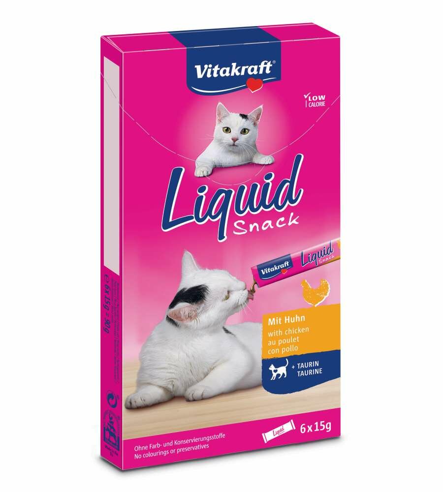 Vitakraft Liquid Snack Con Taurina Per Gatti Adulti Bustine 6x15g-2