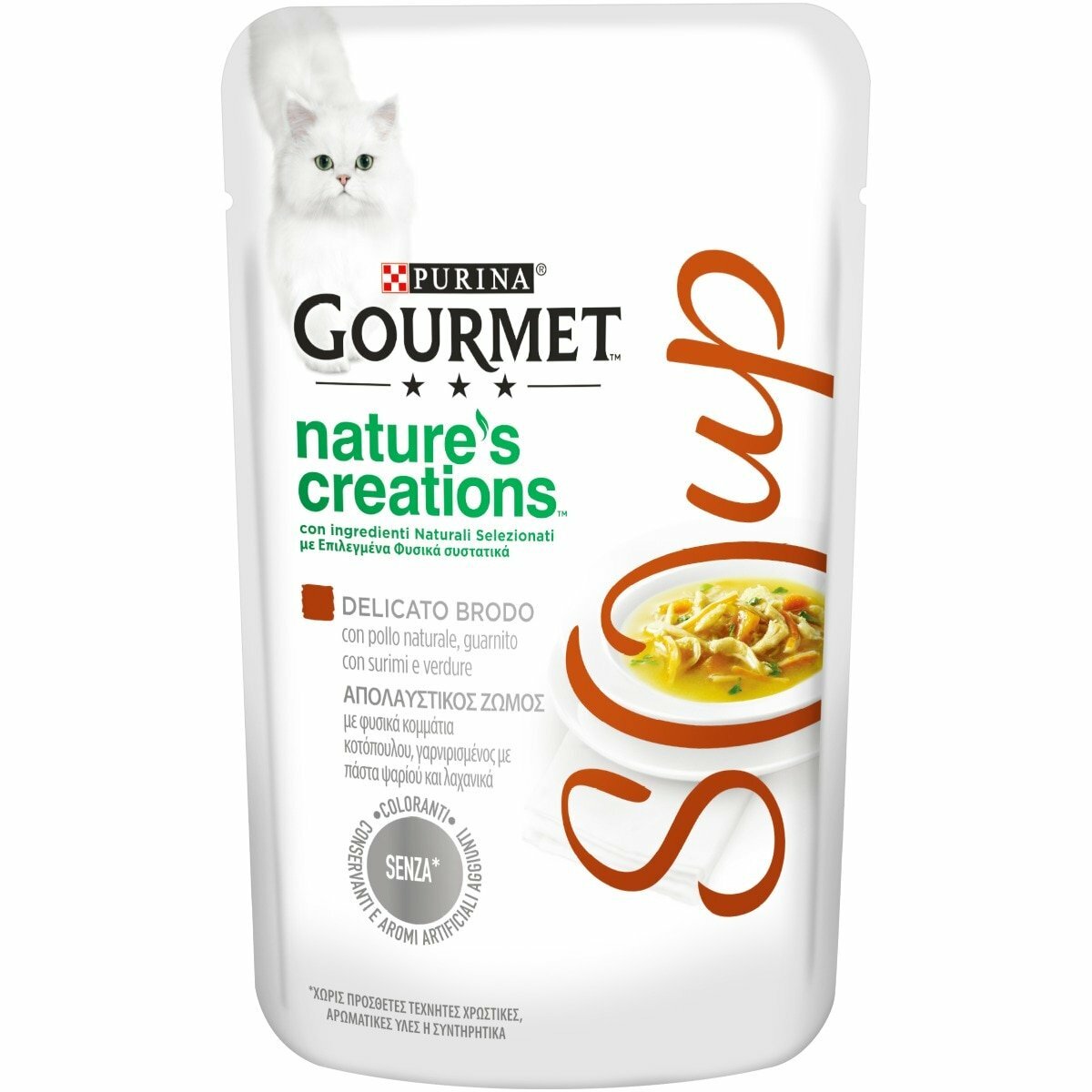 Purina Gourmet Nature's Creations Soup Pollo & Pesce Bianco & Verdure 40g-1