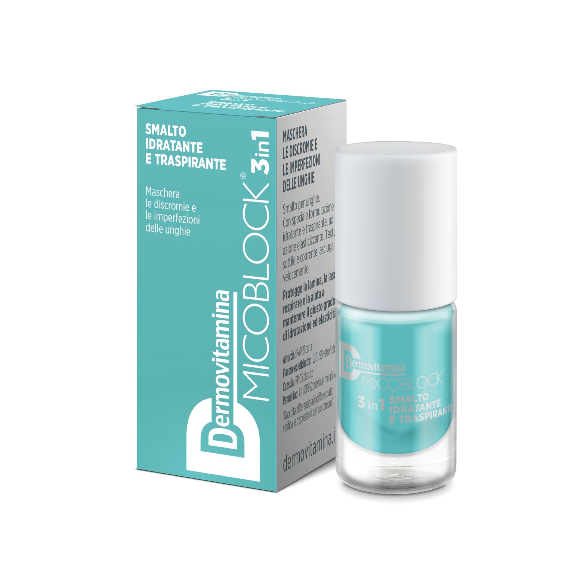 Dermovitamina Micoblock 3in1 Smalto Turchese 5ml-2