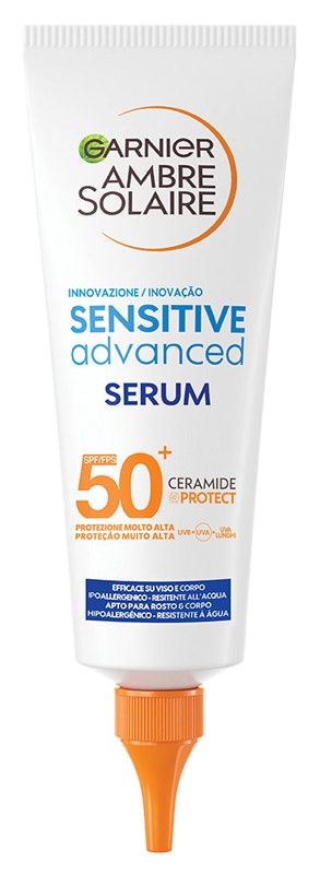Garnier Ambre Solaire Advance Sensitive Siero Viso/Corpo 125ml SPF50+-1