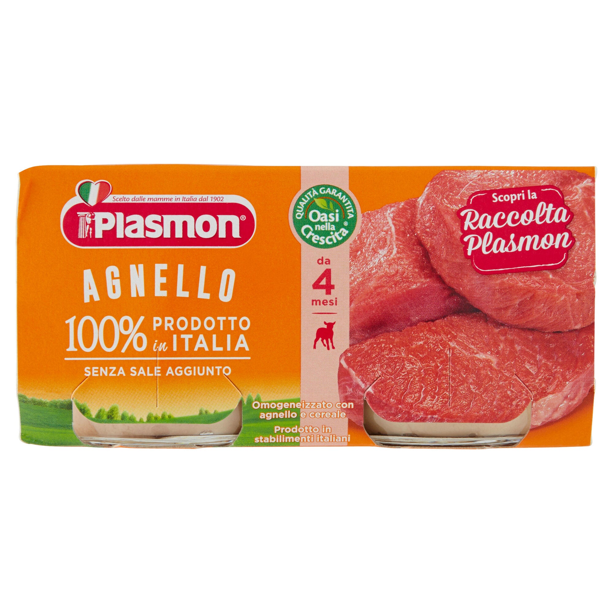 Plasmon omogeneizzato agnello 2x80g-2