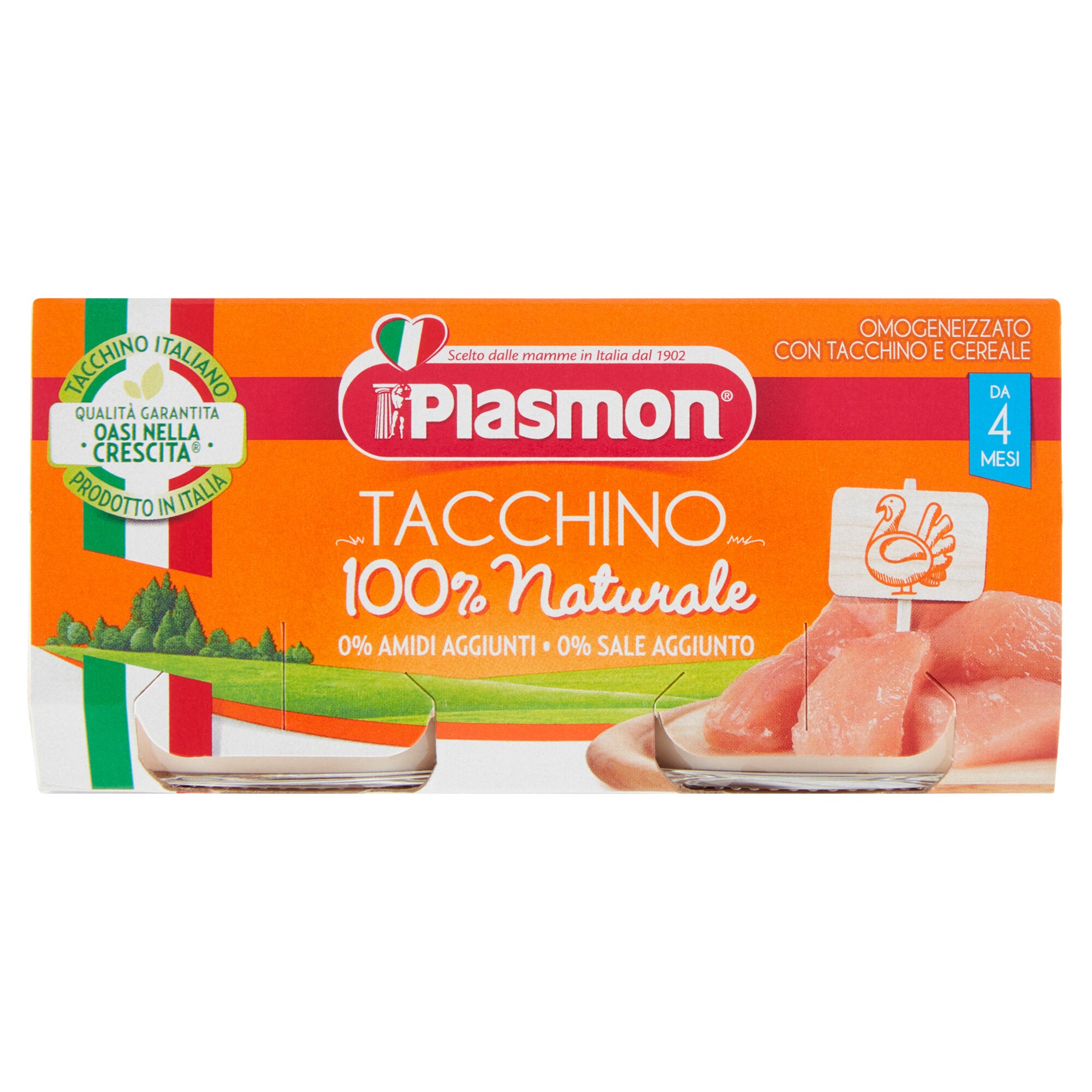 Plasmon omogeneizzato tacchino 2x80g-2