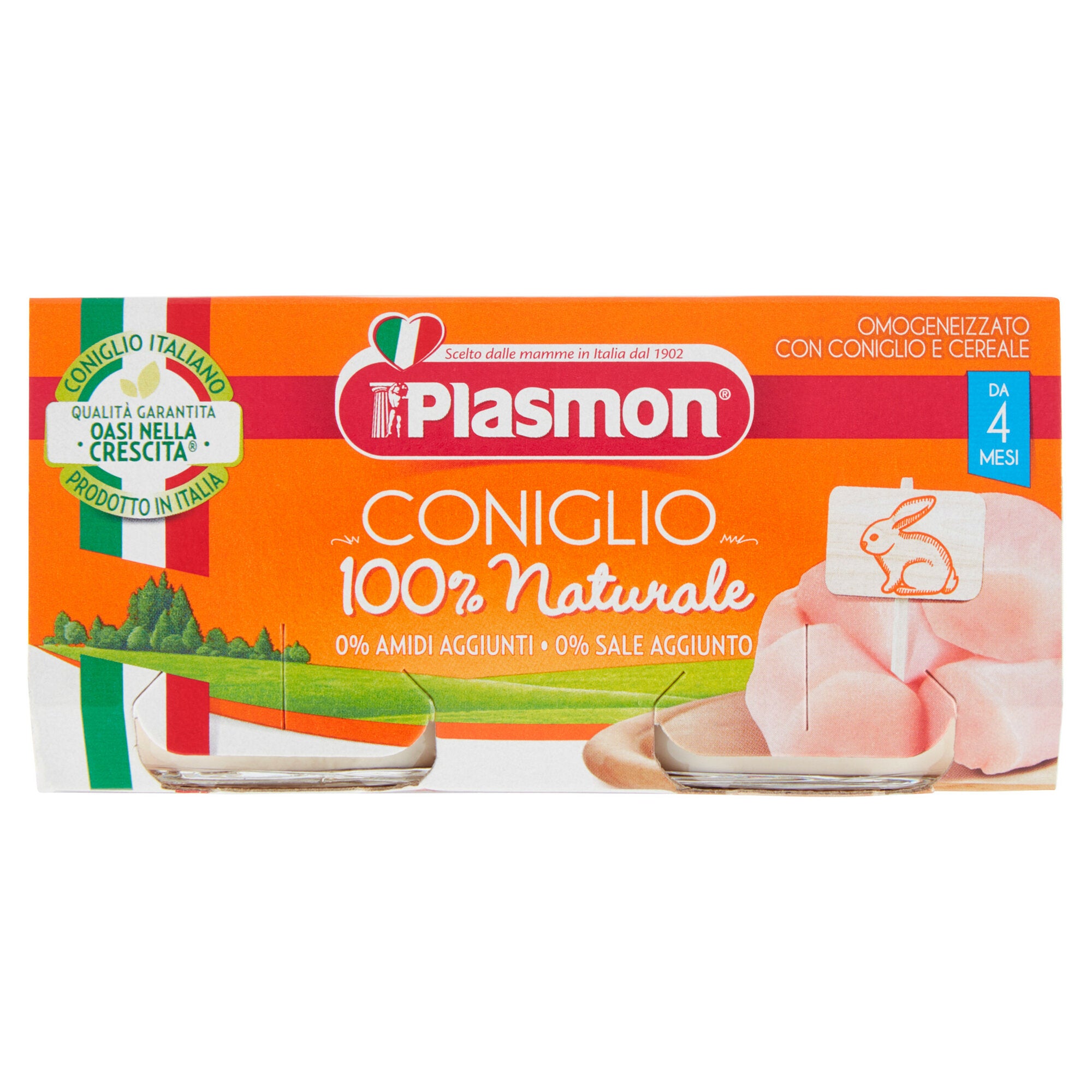 Plasmon omogeneizzato coniglio 2x80g-2