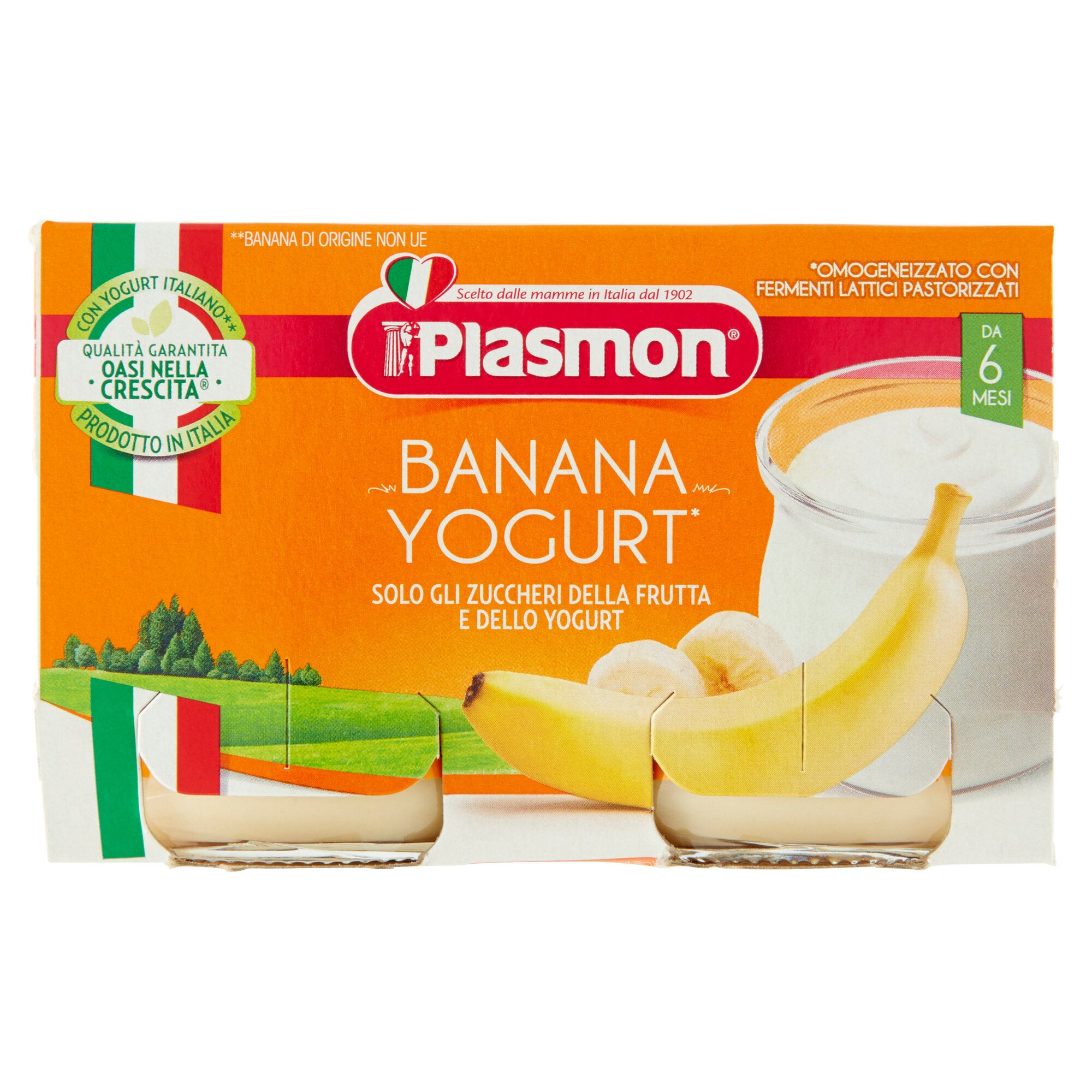 Plasmon Omogeneizzato Yogurt Banana 2x120g-2