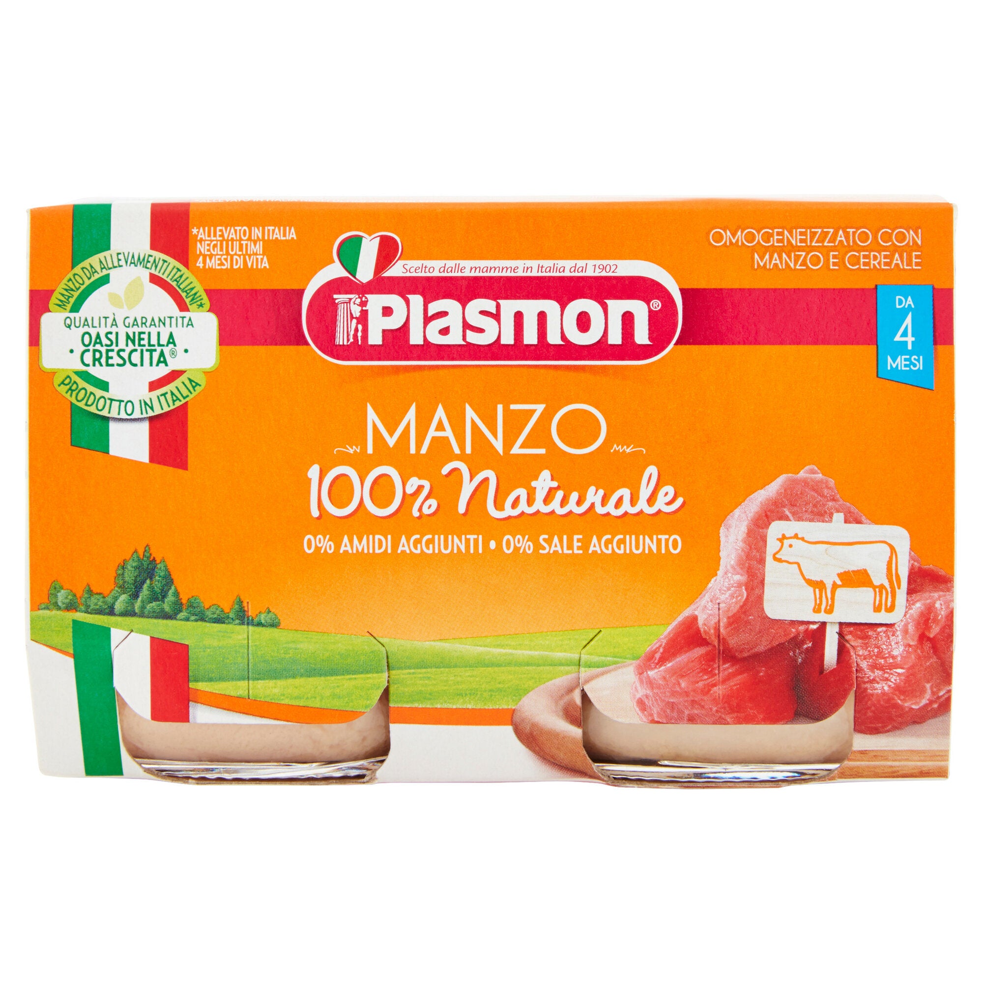 Plasmon omogeneizzato manzo 2x120g-2