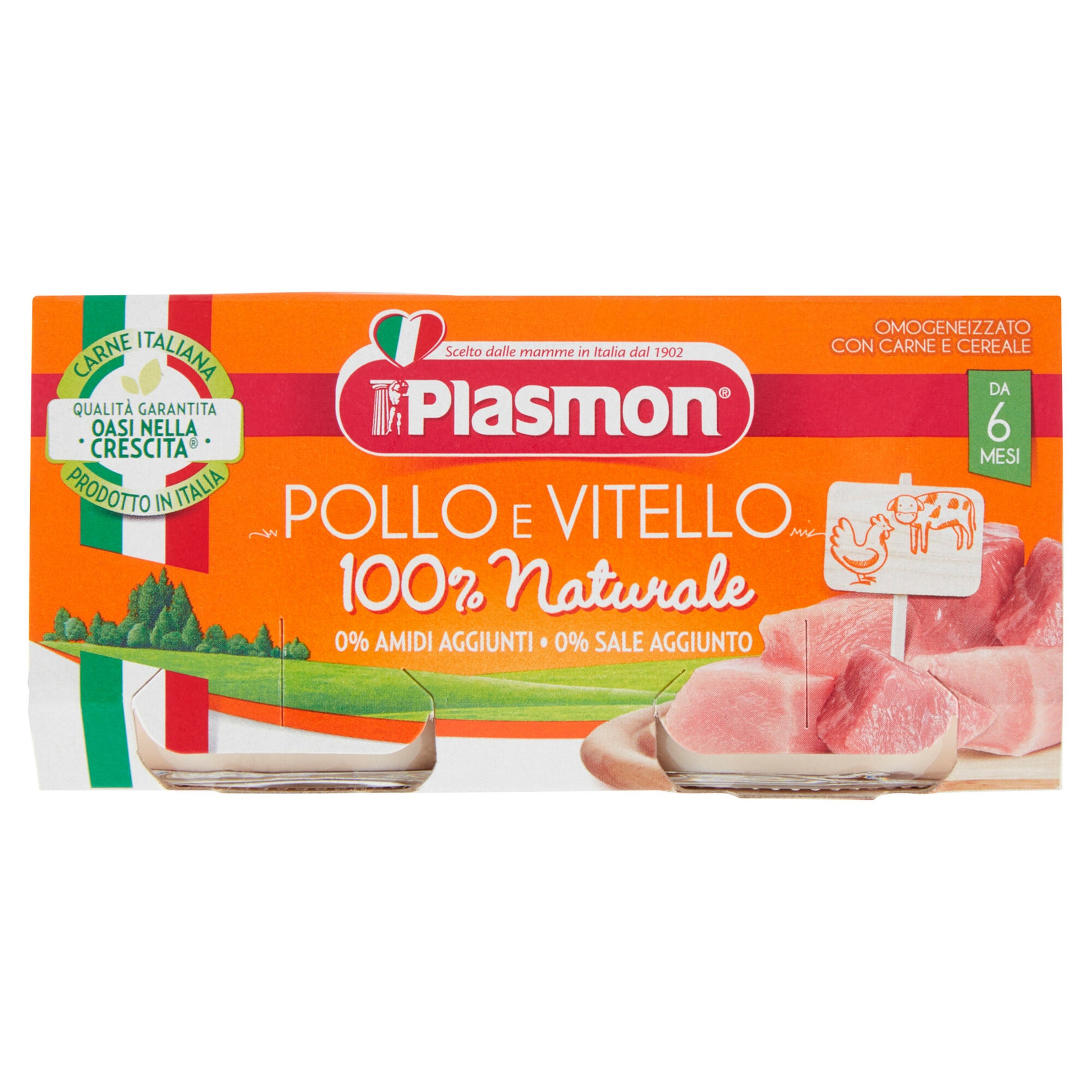 Plasmon omogeneizzato vitello e pollo 2x80g-2